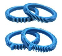 WheatThrive Front & Rear Tire Kit with Super Hump for Hayward Poolvergnuegen 2X 4X Pressure Pool Cleaner, Heavy Duty Rubber Replacement Parts