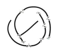 WheatThrive Fuel Injector Return Line,Fuel Line Kit,Left Right Replacement for Chevy GMC Silverado Sierra,2PCS Black Plastic Metal
