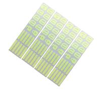 WheatThrive Glow Car Button Stickers, Luminous Dashboard Decals, Night Glow Labels, 4 Pcs Green Fluorescent Auto Interior Decor for Car