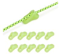 WheatThrive Glow in the Dark Guyline Runners, Tent Rope Tensioners, Camping Guy Ropes, Night Safety Reflectors, 10 Pack for Caravan Awning