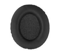 WheatThrive Headphone Pads, Ear Cushions, Replacement Earmuffs, Soft Sponge Leather, Oval 12x10cm, Comfort Fit, Black, for Headphones Repair