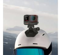 WheatThrive Helmet Mount, Curved Base, Mount, Flexible Holder for Action Camera, Soft TPU Flat Stick-on for Hero 12/11, Insta360 X3, DJI Osmo Pocket 3, Outdoor Sports