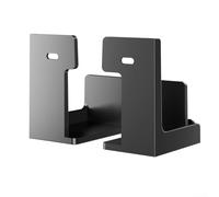 WheatThrive Holder For Nintendo Switch 2, 8.5 * 7.3 * 4.3cm Metal Space-Saving Wall Mount Bracket Adjustable Anti-Scratch Holder(Black)