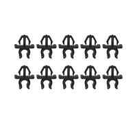 WheatThrive Hood Prop Rod Clip, Bonnet Stay Clip, Retainer Fastener, for Nissan, Black Plastic, Direct Replacement, 10 Pcs