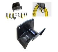 WheatThrive Hose Reel Wall Mount, Garden Hose Holder, for Karcher 2.645-044.0, Heavy Duty Storage Rack with Nozzle Hook, Black