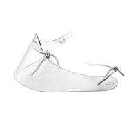 WheatThrive Ice Hockey Goalkeeper Neck Guard, Polycarbonate Throat Protector, Semicircle Design, Transparent, 1pc for Adult Goalies