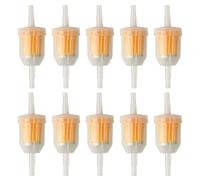WheatThrive Inline Fuel Filter, 6mm 8mm Fuel Line Filter, See-Through Design, Filters Impurities, 10 Pack, for Lawn Mower Tractor Motorcycle Small Engine