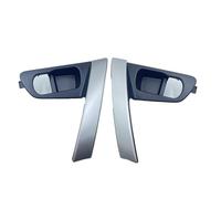 WheatThrive Interior Door Handle, Car Inside Door Handle, for Nissan Qashqai J10 2007-2015, Left Right Pair, Black Silver, 80944-JE50A 80945-JE50A