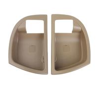 WheatThrive Interior Door Handle Cover, Front Inner Beige Trim, 2pcs ABS Clip-On Caps, for Hyundai Santa Fe 2007-2012, Replaces 82611-2B000
