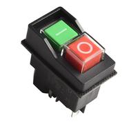 WheatThrive KJD17 Switch, Push Button Switch, 120V 5-Pin Magnetic Starter, 16A Power Off Protection for Garden Tools, Machine Tools, Pack
