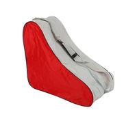 WheatThrive Large Capacity Ice Skate Bag with 3 Compartments, Tear-Resistant Nylon Roller Skates Storage for Adult & Youth, Blue/Red/Pink