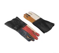 WheatThrive Leather Welding Mitts Providing Optimal Protection Against Mechanical Hazards in the Workplace (A)