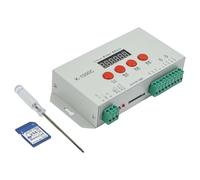 WheatThrive LED Strip Controller, LED Light Controller, K-1000C Programmable for WS2812B, WS2811, APA102C, LEDEDIT Software, 2048 Pixels, Sign Display