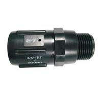 WheatThrive Low Flow Water Pressure Regulator, 3/4 Inch BSP Thread Valve, Adjustable 20-100 PSI, ABS Drip Irrigation Reducer for Farm Garden