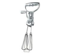 WheatThrive Manual Egg Beater, Rotary Whisk, Hand Mixer, Stainless Steel Double Head, Semi-Auto Kitchen Tool for Baking