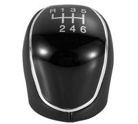 WheatThrive Manual Gear Shift Knob for Ford C-Max Kuga Galaxy S-Max Mk2 Mk3, ABS Leather Shifter Handle Replacement, Black White