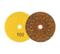 WheatThrive Metal Polishing Pads, 4 Inch Wet Grinding Discs, Copper Bond for Granite Marble Concrete, Fast Polishing, High Gloss Finish, 100mm