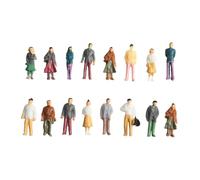 WheatThrive Miniature Figures, Model People, 100PCS Assorted Scales 1:50/1:75/1:100, ABS Detailed Painted Persons for Sand Table, Diorama, Architecture Scene Matching