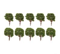 WheatThrive Model Trees 5-10cm, 20 Pieces Artificial Green Trees, Mixed Height Scenery Trees for Railway Layouts and Dioramas