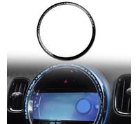 WheatThrive Multimedia Screen Frame Cover, Dashboard Trim, 8.8 Inch ABS Bezel for Mini Cooper F54 F60 2017-2024, Black Interior Decor
