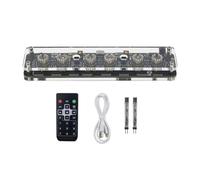WheatThrive Nixie Tube Clock Base, Glow Tube Clock Stand, IN-8 Socket with Remote, LED Ambient Light, USB-C 5V for 6-Digit Clocks