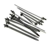 WheatThrive Nylon Cable Ties, Wire Harness Clips, Car Fasteners, Zip Tie Assortment, 100pcs Mixed Bundles for Auto Electrical Repair
