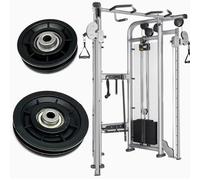 WheatThrive Nylon Pulley Wheel, Gym Equipment Part, Cable Machine Wheel, Smooth Bearing, Quiet Operation, 6 Pack for Home Fitness
