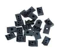 WheatThrive Nylon U Nut Clips, Mudguard Liner Retainers, Wheel Housing Fasteners for Toyota 53879-22010, 20 Pack Black