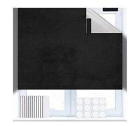 WheatThrive Oxford Cloth Full Blackout Portable DIY Blinds - Cuttable Sunshade Curtains for Bedroom, Living Room & Kitchen Windows