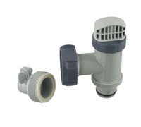 WheatThrive Pool Plunger Valve, Type B Hose Adapter, Shut Off Valve for Intex Above Ground Pool, Easy Install, 2 Pack