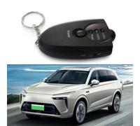 WheatThrive Portable Breathalyzer, Alcohol Tester, Keychain Breath Tester, LED Display, Quick Response, Reusable, Black, for Safe Driving