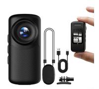 WheatThrive Portable Thumb Action Camera With Magnetic Lanyard For Body Cam Use And 100 Degree Wide Angle Lens 1080P Video Support(Black)
