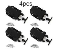 WheatThrive Push-to-Open Touch Latch for Kitchen Cabinets and Drawers, 4-Pack, 55 x 43 mm, ABS, No-Handle Release Catch for Cupboards, Bookcases, Wardrobes