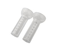 WheatThrive Rain Gauge Replacement Glass, Precipitation Gauge Cylinder, 35mm Scale, Weatherproof Glass, Clear Reading, 2 Pack for Outdoor Garden