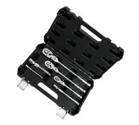 WheatThrive Ratchet Wrench Set, Socket Wrench, 6-Piece 72-Tooth Flex Head, Folding Reversible, Quick Release, Chrome Vanadium, 1/4 3/8 1/2 Drive, Compact Storage for DIY Mechanics
