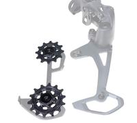 WheatThrive Rear Derailleur Pulley, Guide Wheel Set, 12T+14T Jockey Wheels for SRAM Eagle XX1 X01 GX SX, Aluminium Black