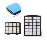 WheatThrive Replacement Cup Filter Kit for Eureka NEN180 Bagless Canister Vacuum Cleaner - Washable Fleece & Plastic Dust and Exhaust Filters (2-Piece)