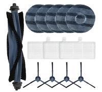 WheatThrive Replacement Parts for eufy Omni C20, Main Brush, Side Brushes, Mop Cloths, Filter Kit, Washable Accessories