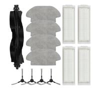 WheatThrive Replacement Parts for Everybot 3i, KARCHER RCV 3, Haier PROBOT DTX, Main Brush, Side Brushes, Filters, Mop Cloths, 13-Piece Kit