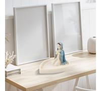 WheatThrive Resin Virgin Mary Rosary Holder for Enhancing Prayer Spaces, Personal Devotion, and Home or Office Display