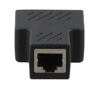 WheatThrive RJ45 Splitter, Ethernet Adapter, Network Connector, to 2 LAN Port, Gold Plated, Stable Signal, for PC, Router, UK