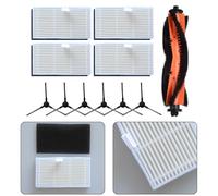 WheatThrive Robot Vacuum Parts, Replacement Brushes, HEPA Filters, Cleaning Kit for MONSGA MS1 MAX, Main 4 Filters 6 Side