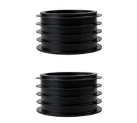WheatThrive Rubber Sealing Ring, Drain Pipe Adapter, 90mm to 110mm, Leak-Proof Sewage Connector, Black, 2 Pack for Toilet Water Tank