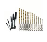WheatThrive Screw Extractor Set, Drill Bit Kit, Broken Bolt Remover, High Carbon Steel, 24-Piece for Stripped Screws, Studs
