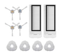 WheatThrive Side Brush, Filter, Mop Pads for Narwal for t10, High-Efficiency Cleaning Kit, 4 Brushes 2 Filters 4 Pads