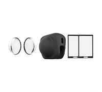 WheatThrive Silicone Lens Protective Cover, X4 Screen Film Accessories, For Insta360 X5 Protective Lens Set, Tempered Glass, Scratch Resistant