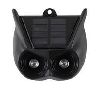 WheatThrive Solar Powered Animal Repeller, Motion Sensor Alarm, Flashing Light, Weatherproof Garden Deterrent for Cats, Squirrels, Rats, Pack