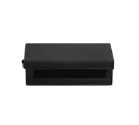 WheatThrive Stackable Storage Box for 37 Discs, Oxford Fabric Holder with Clear Front Panel and Handles, Space-Saving Organizer Case