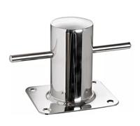 WheatThrive Stainless Steel Bollard, Mooring Cleat, Deck Fitting, 60mm Heavy Duty Samson Post for Boat Dock Marina Pier