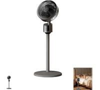 WheatThrive Standing Fan, Rapid Cooling, Quiet USB Pedestal Fan for Bedroom, 3-Speed Adjustable Height Floor Air Circulator for Home, Office, Dorm